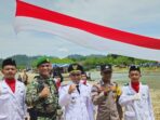 Bendera Merah Putih Raksasa Dikibarkan di Objek Wisata Blang Pante Paya Bakong