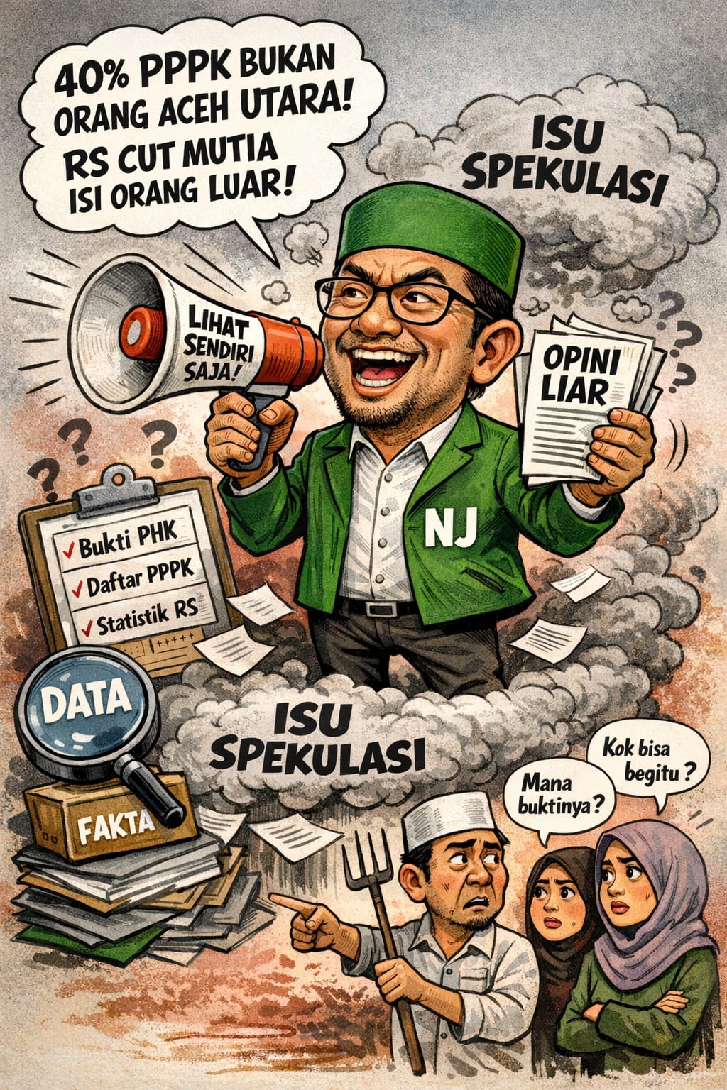 “Benarkah 40 Persen PPPK Paruh Waktu Aceh Utara Warga Luar? Anggota DPRK Ditantang Tunjukkan Daftar Nominatifnya!”