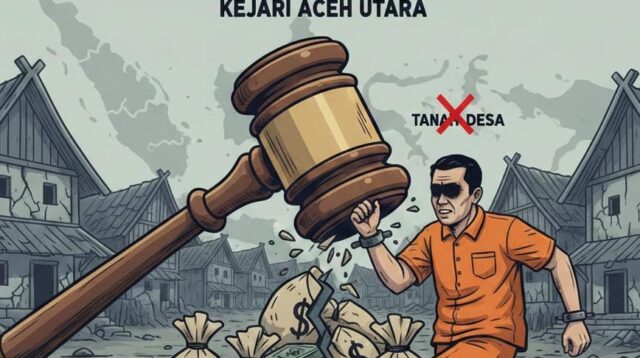 Dituntut 7 Tahun Penjara, Mantan Geuchik di Tanah Luas Masih Jadi Buronan Kejari Aceh Utara