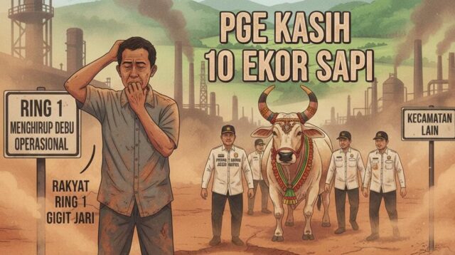 PGE Kasih 10 Ekor Sapi, Pemkab Aceh Utara yang Bagi: Warga Ring 1 Gigit Jari