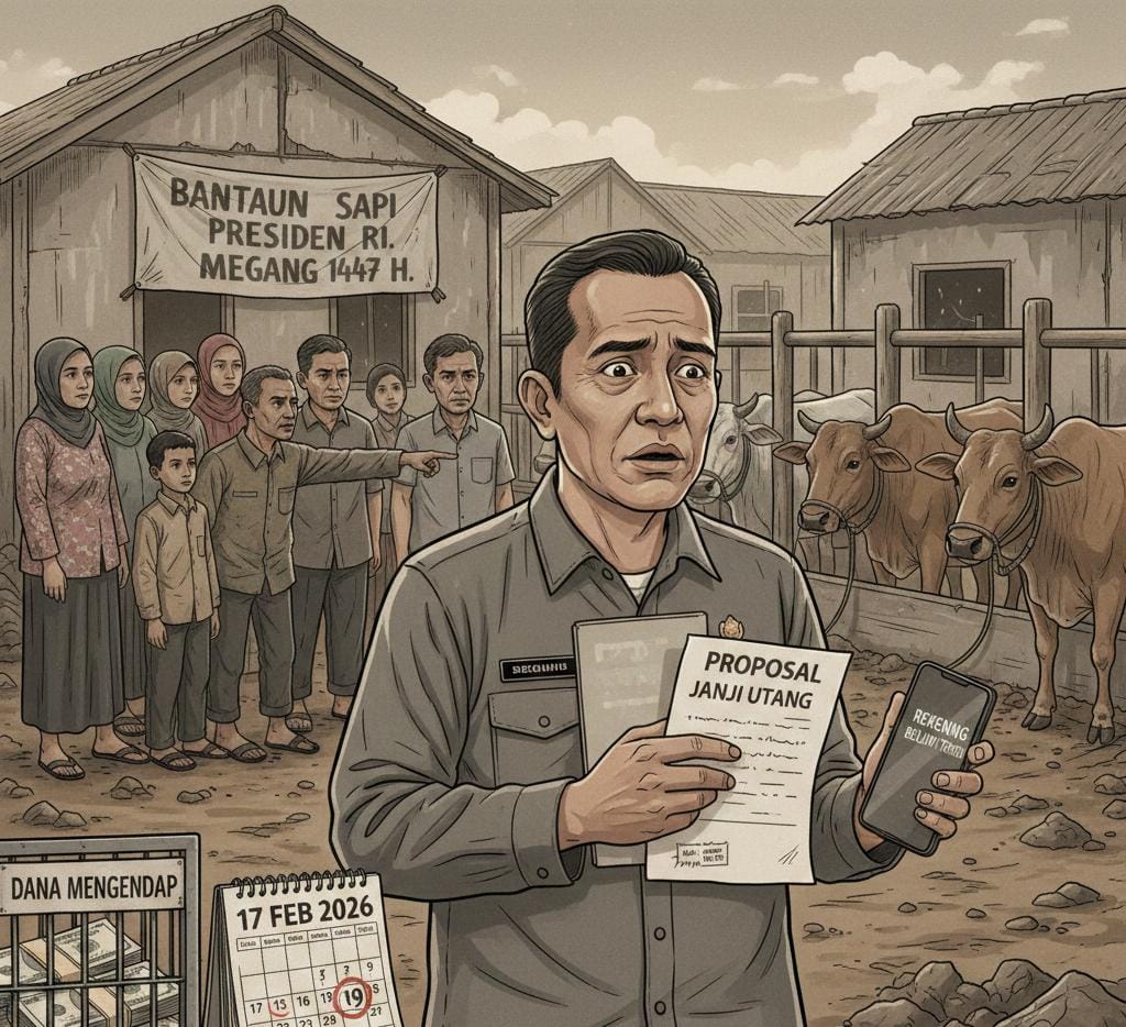 Geuchik Pusing Tujuh Keliling: Cari Pinjaman Sapi Akibat Bantuan Presiden ‘Macet’ di Birokrasi